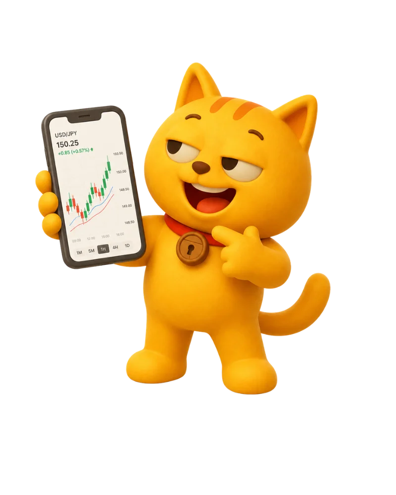 Kucing manik menunjukkan carta