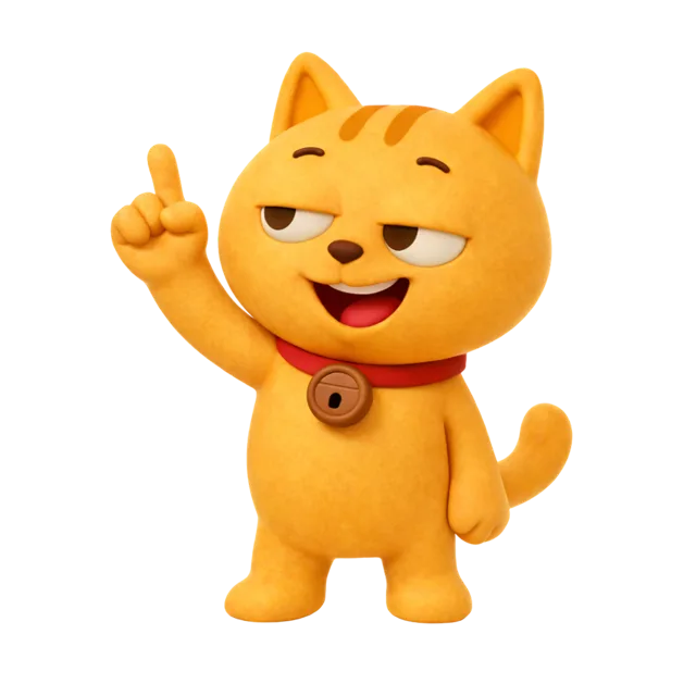 マネチャの猫が案内するイラスト