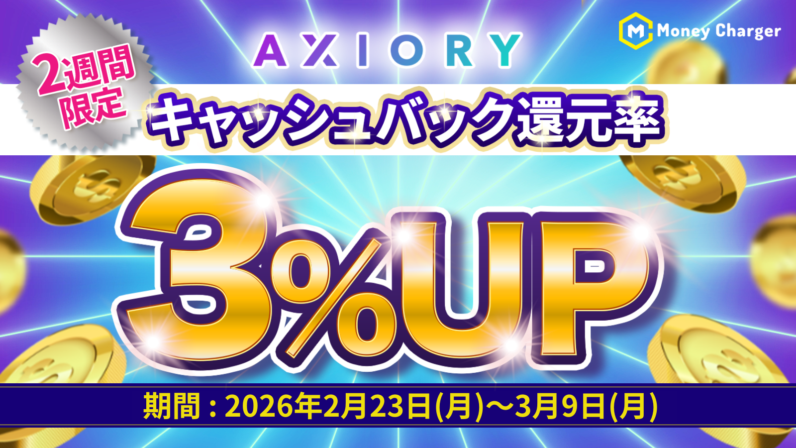[AXIORY] Chiến dịch tăng tỷ lệ hoàn tiền
