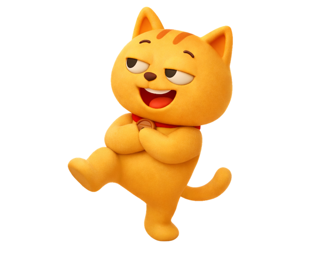 狂躁猫的标志性姿势