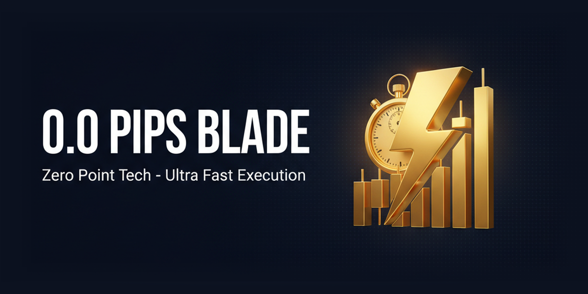 Conta Zero Blade: 0,0 pips × Execução de alta velocidade da Zero Point Technology