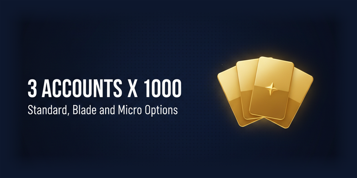 Zero Standard/Blade/Micro: 3 tipos de conta com alavancagem máxima de 1.000x
