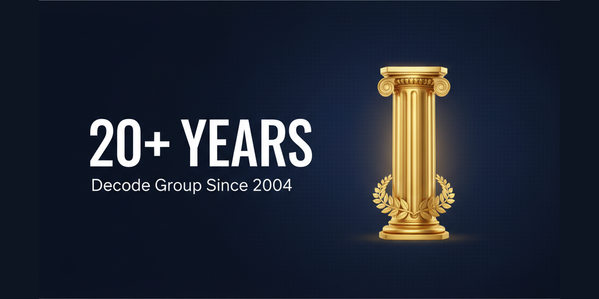 Decode Group: ประสบการณ์การดำเนินงานกว่า 20 ปี และศักยภาพในการเพิ่มประสิทธิภาพได้สูงสุดถึง 2,000 เท่า
