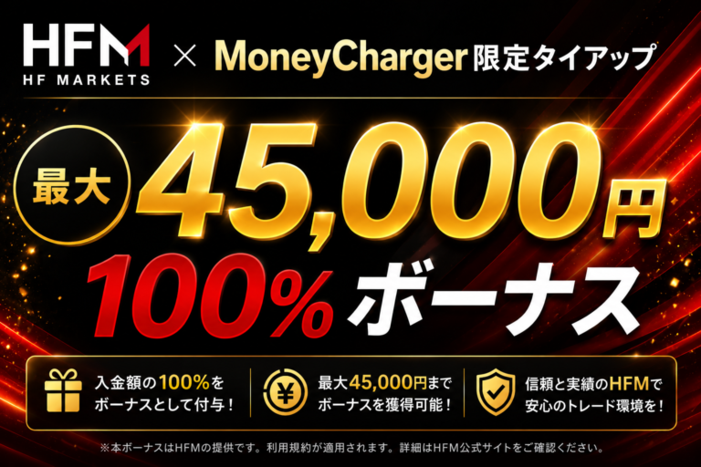 【HFM × マネチャ】最大45,000円 100%入金ボーナスプロモーション開催のお知らせ