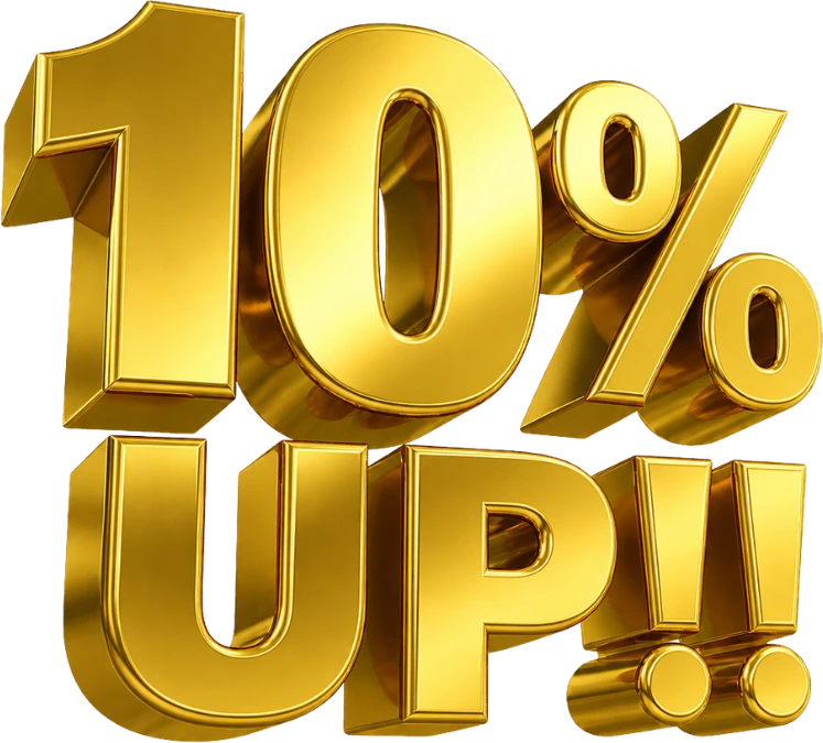 返现比例提高：10%